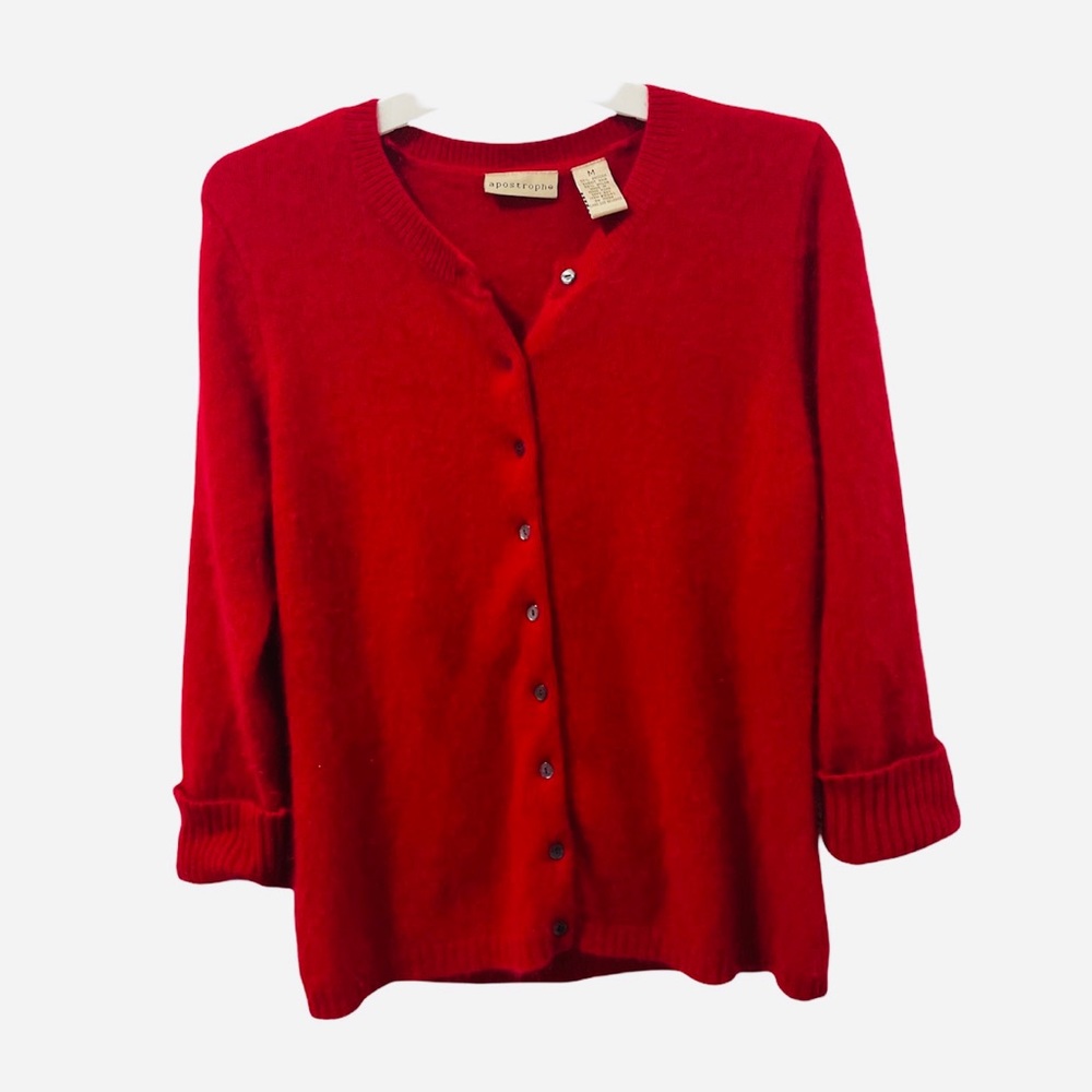M. Angora rabbit hair and nylon sweater. Good condition.
